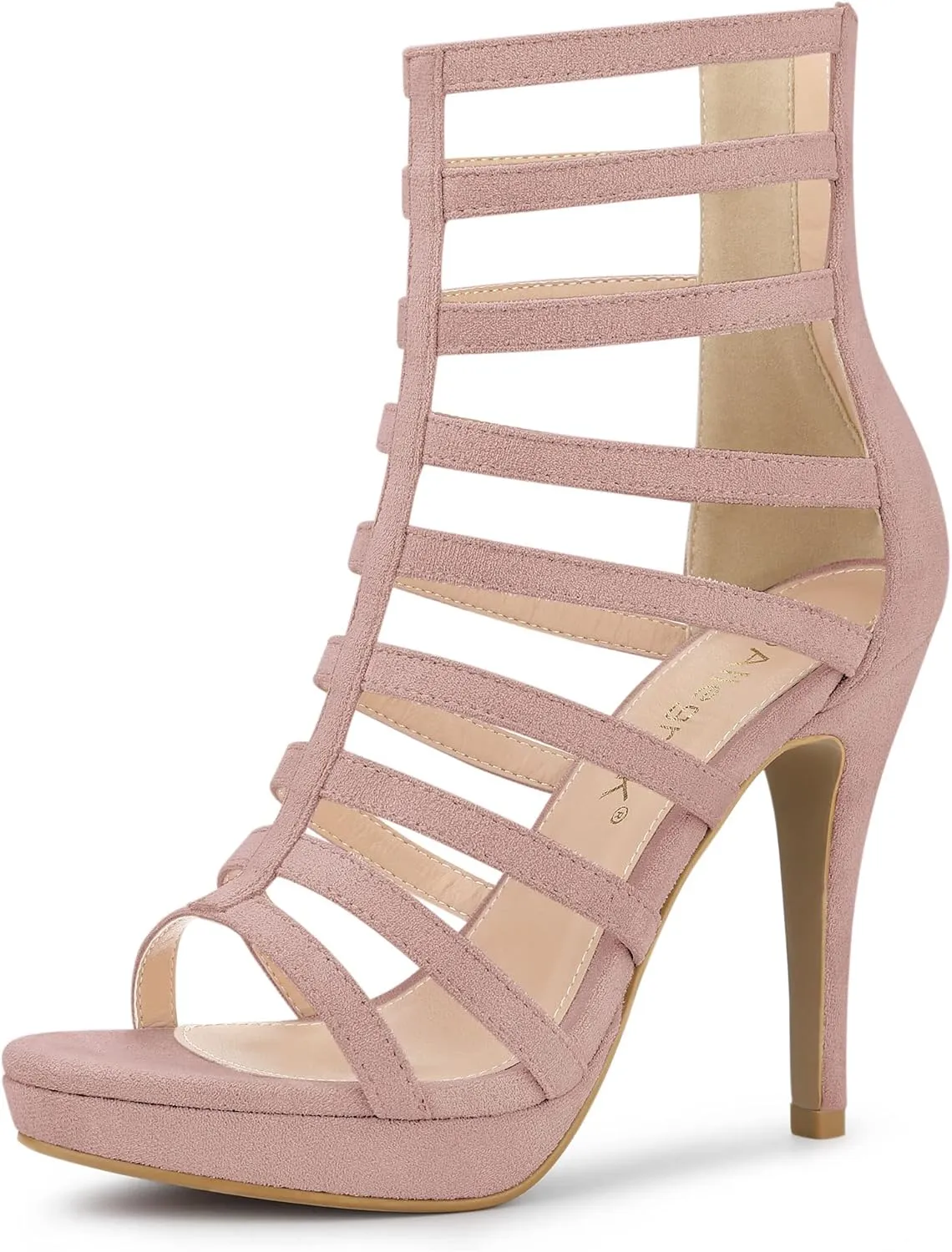 Allegra K Women's Stiletto Platform Heels Strappy Gladiator Heel Sandals