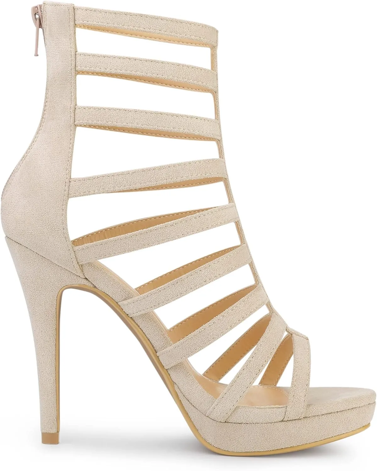 Allegra K Women's Stiletto Platform Heels Strappy Gladiator Heel Sandals