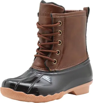 Apakowa Kids Girls Boys Duck Boots Waterproof Rain Boot (Toddler/Little Kid/Big Kid)