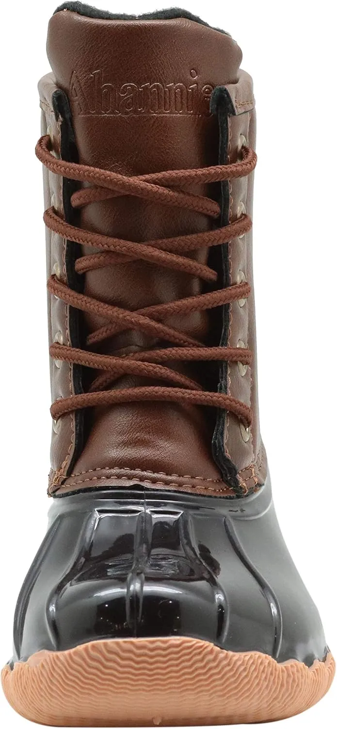 Apakowa Kids Girls Boys Duck Boots Waterproof Rain Boot (Toddler/Little Kid/Big Kid)