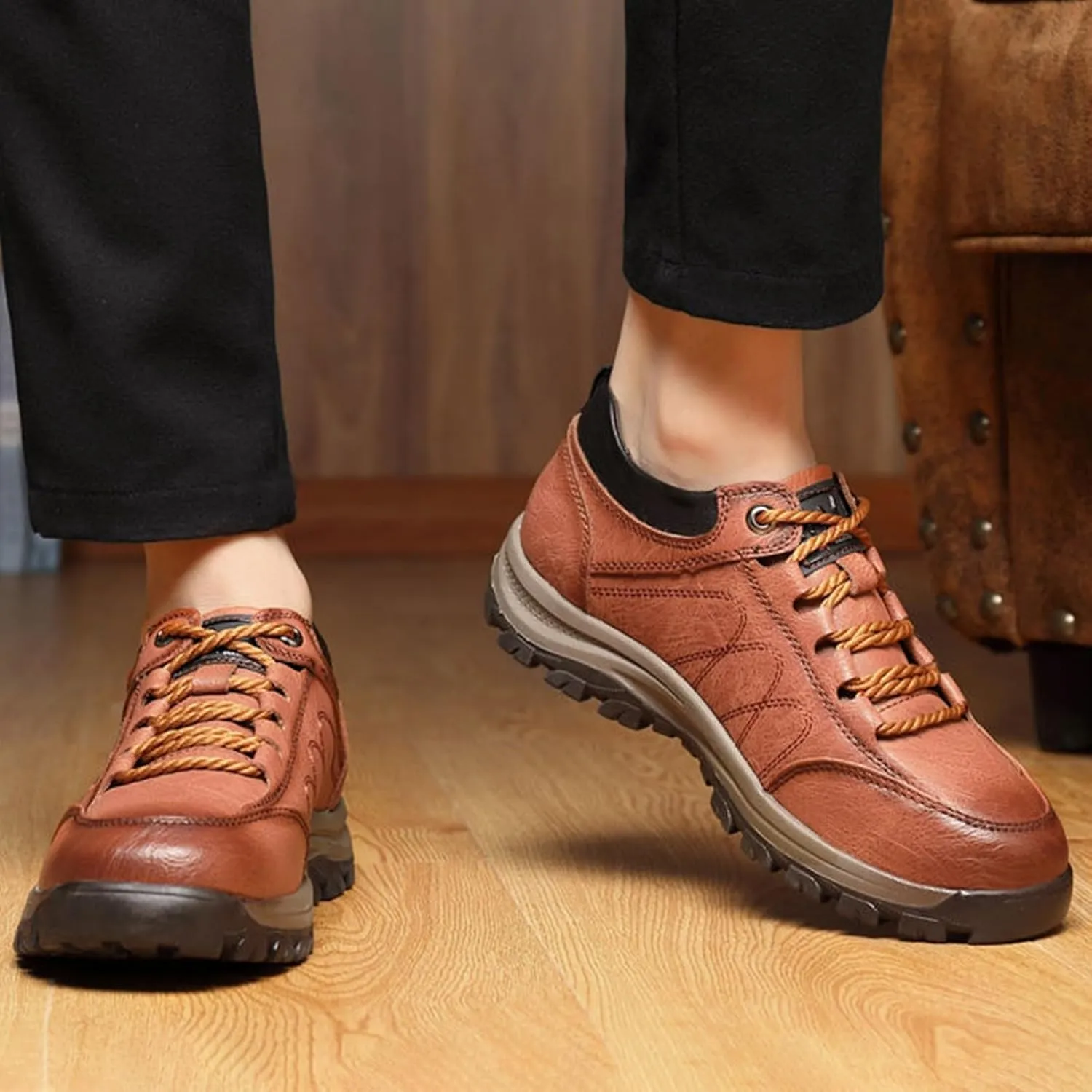 Autumn and Winter Casual Shoes Men's Hiking Sneakers Shoes Thickened and Warm Men's Shoes Men Shoes Dress Fashion