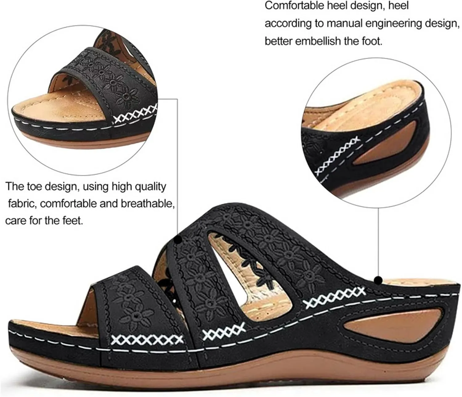 BBPM Womens Flat Sandals Lightweight Non Slip Flip Flops Summer Beach Sandals Dress Shoes Comfortable Outdoor Shoes Ladies Summer Sandals Open Toe Platform Shoes,Pink,EU39/US7.5