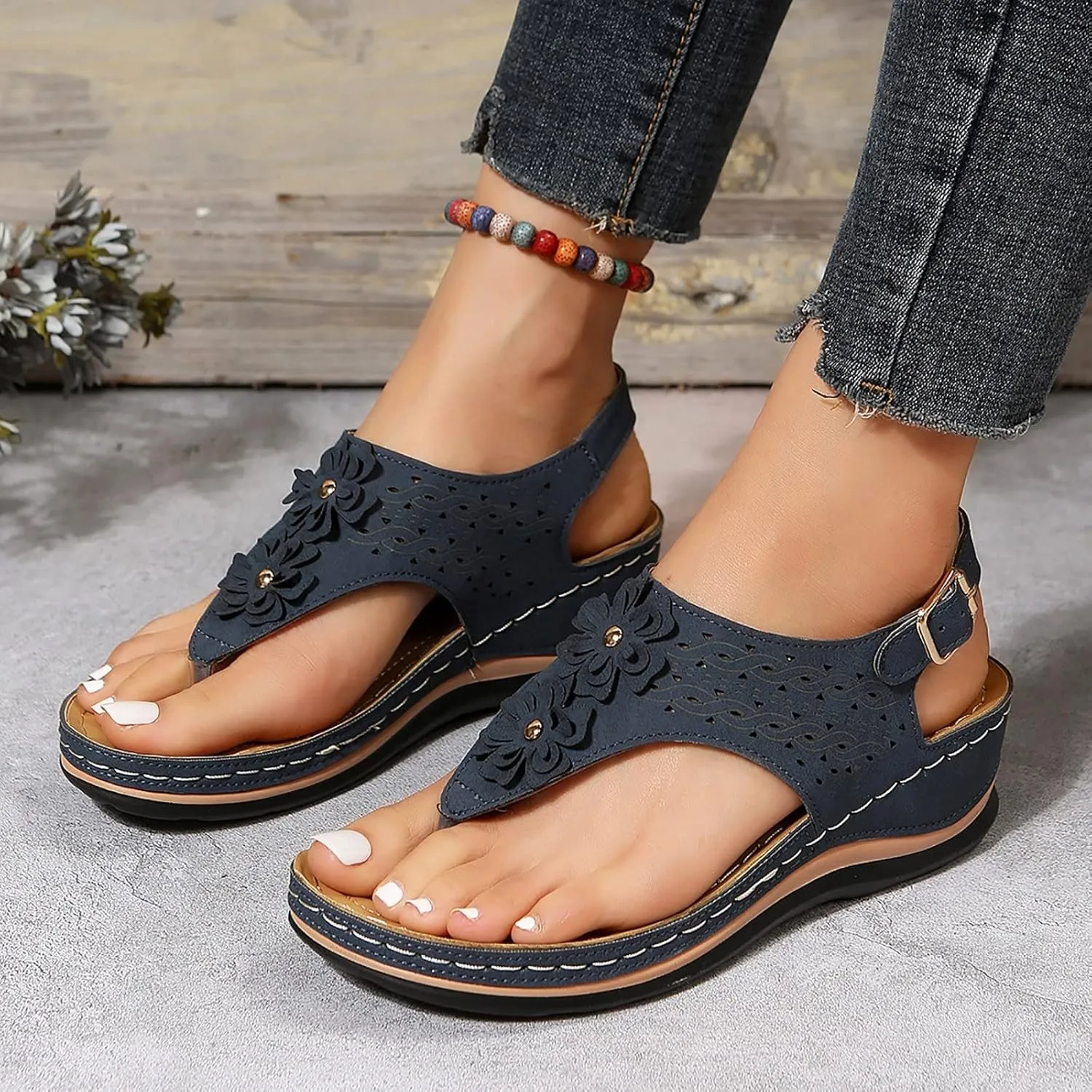 Best Arch Support Flip Flops Glitter Summer Sandals for Women 2024 Black Comfortable Wedding Shoes for Women Black Cute Sandals Orthopedic Sandals Plantar Fasciitis Women Womens Chunky Heels
