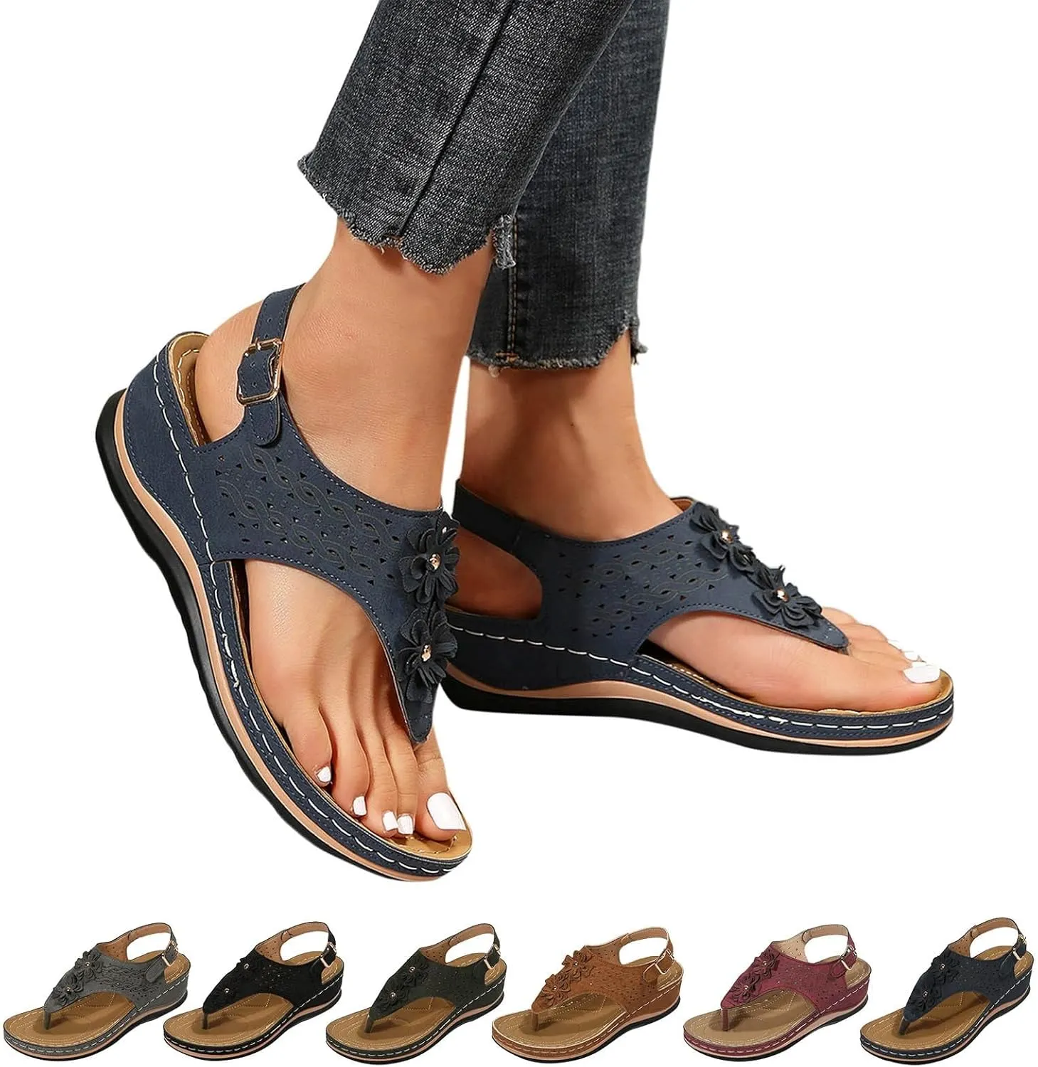 Best Arch Support Flip Flops Glitter Summer Sandals for Women 2024 Black Comfortable Wedding Shoes for Women Black Cute Sandals Orthopedic Sandals Plantar Fasciitis Women Womens Chunky Heels