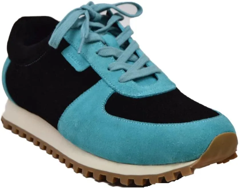 British Walker Surrey Designer Mens Sneakers, Vintage Lace Up, Handcrafted with Leather & Suede, Dual fit Technology for Extra Width