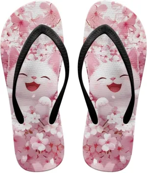 Classic Slip On Outdoor Flip Flops Sandals Mother Woman Comfortable Anti-Slip Party Slippers Sandals for Parks Travel Size 5.5-9.5 Black Sole