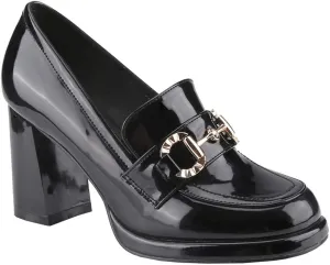CLOVERLAY Women's Platform Loafer Heels Closed Toe Chunky Block Heel High Penny Loafers Pumps Elegant Comfort Casual Slip On Spring Summer Vacation Spring Break Easter