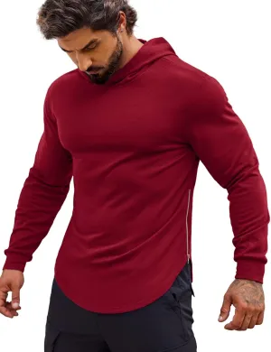 COOFANDY Men's Workout Sweatshirts Long Sleeve Muscle Fit Athletic Gym Hoodies Pullover