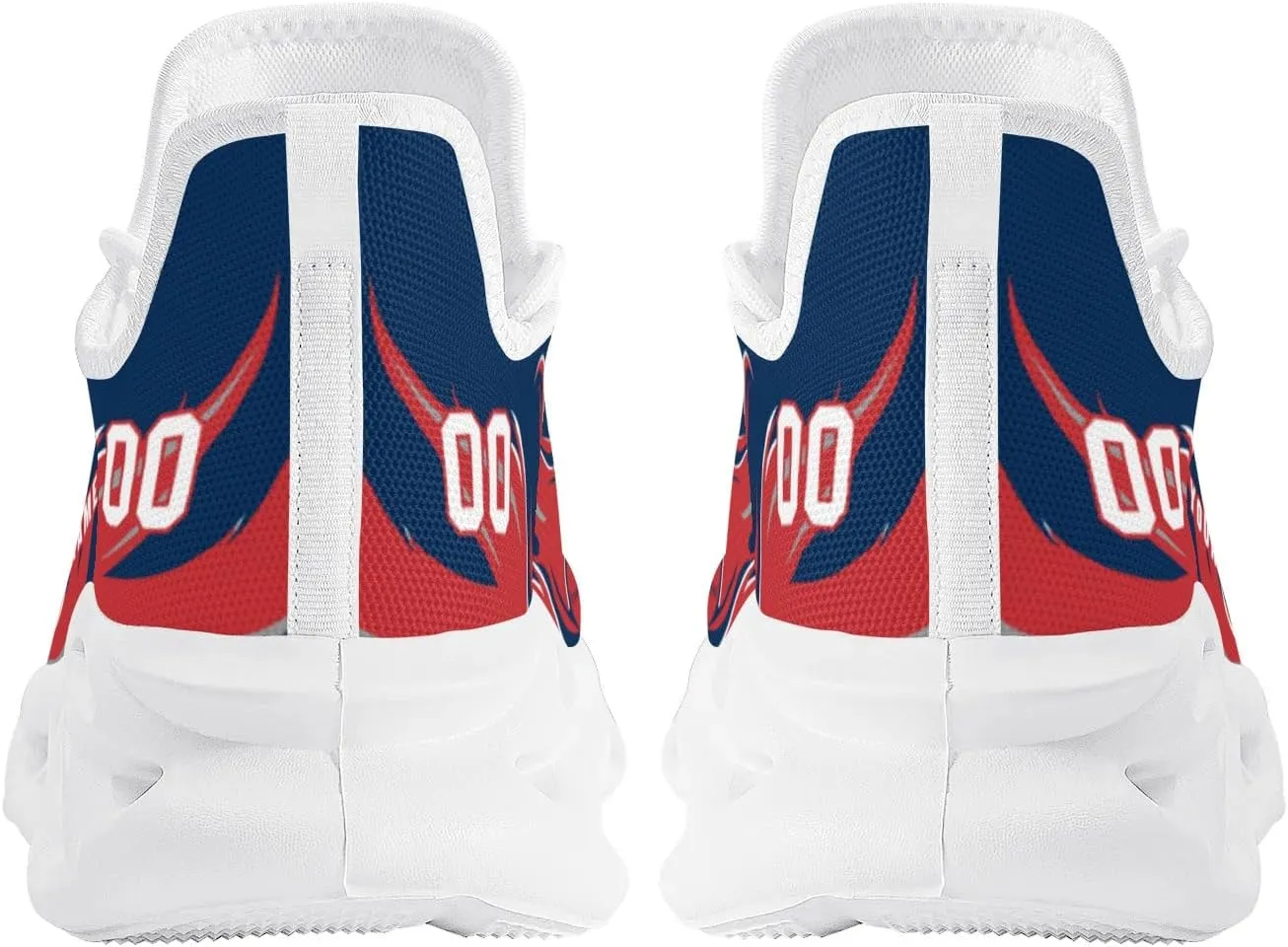 Custom Baseball Flex Control Sneakers Personalized Fan Men's Breathable Name Number Gift Workout Athletic Gym Slip-on Shoes