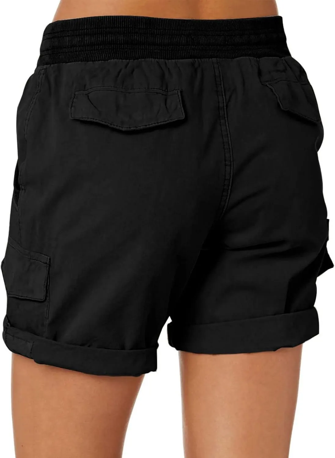 Dokotoo Womens Relaxed Fit High Waist Casual 4 Pocketed 2025 Hiking Outdoor Summer Shorts S-XL