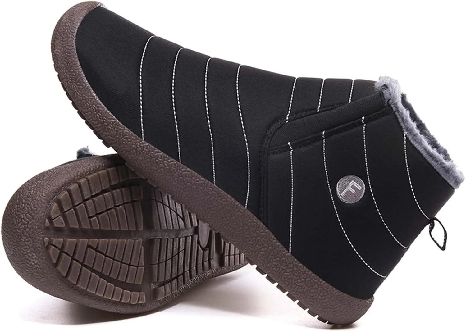 Eliogn Boys Girls Snow Boots Winter Warm High-Top Shoes Outdoor Sports Non-Slip Hiking Shoes Winter Shoes Antiskid Boots for Kids