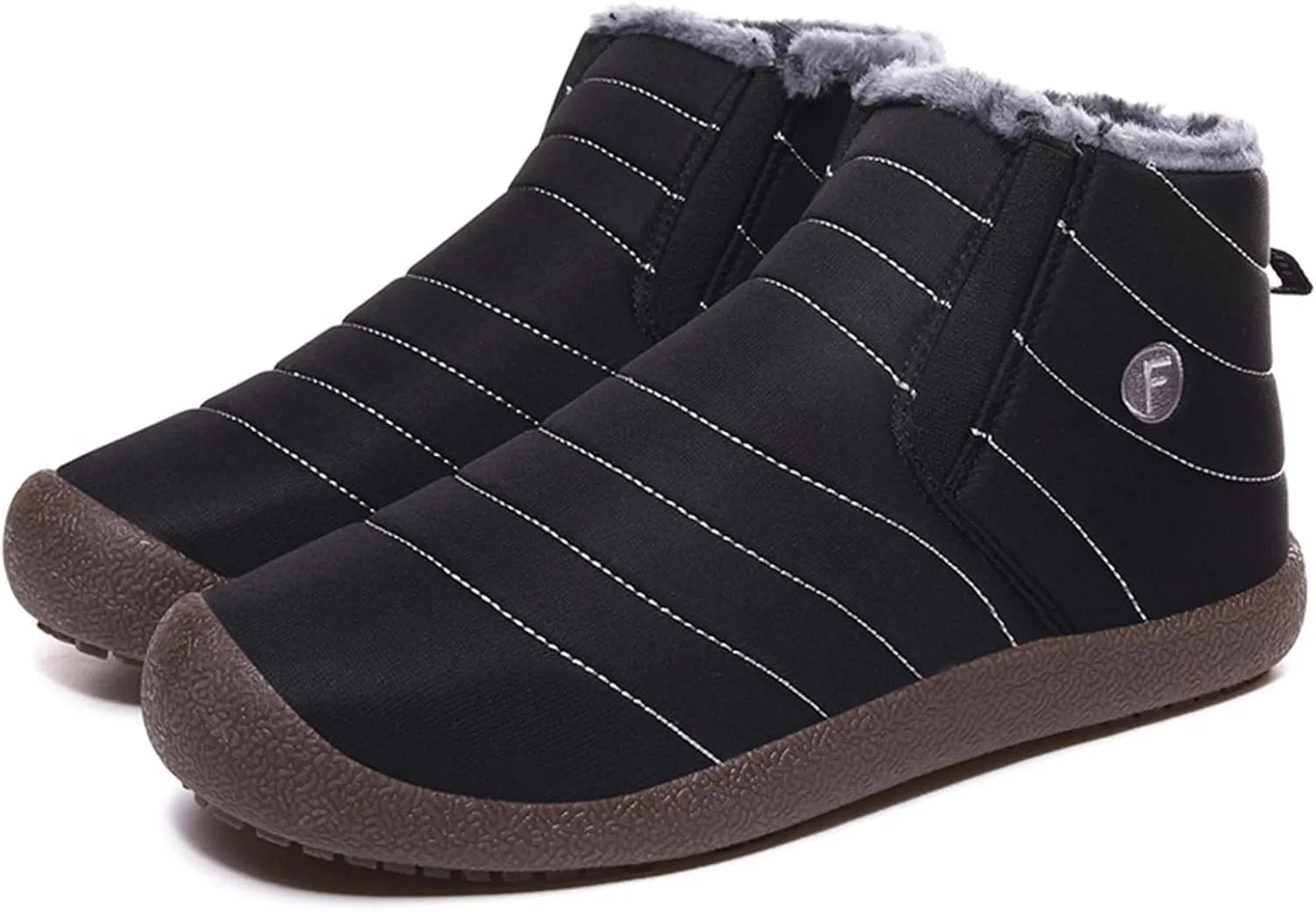 Eliogn Boys Girls Snow Boots Winter Warm High-Top Shoes Outdoor Sports Non-Slip Hiking Shoes Winter Shoes Antiskid Boots for Kids
