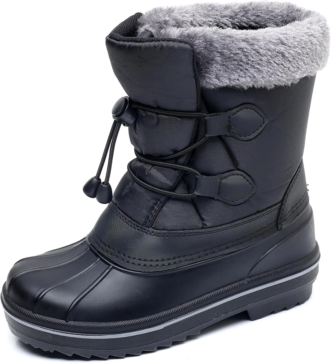 Felabo Kids Snow Boots for Boys and Girls – Insulated Water Resistant Non Slip Easy On Winter Boots (Toddler/Little Kid/Big Kid)