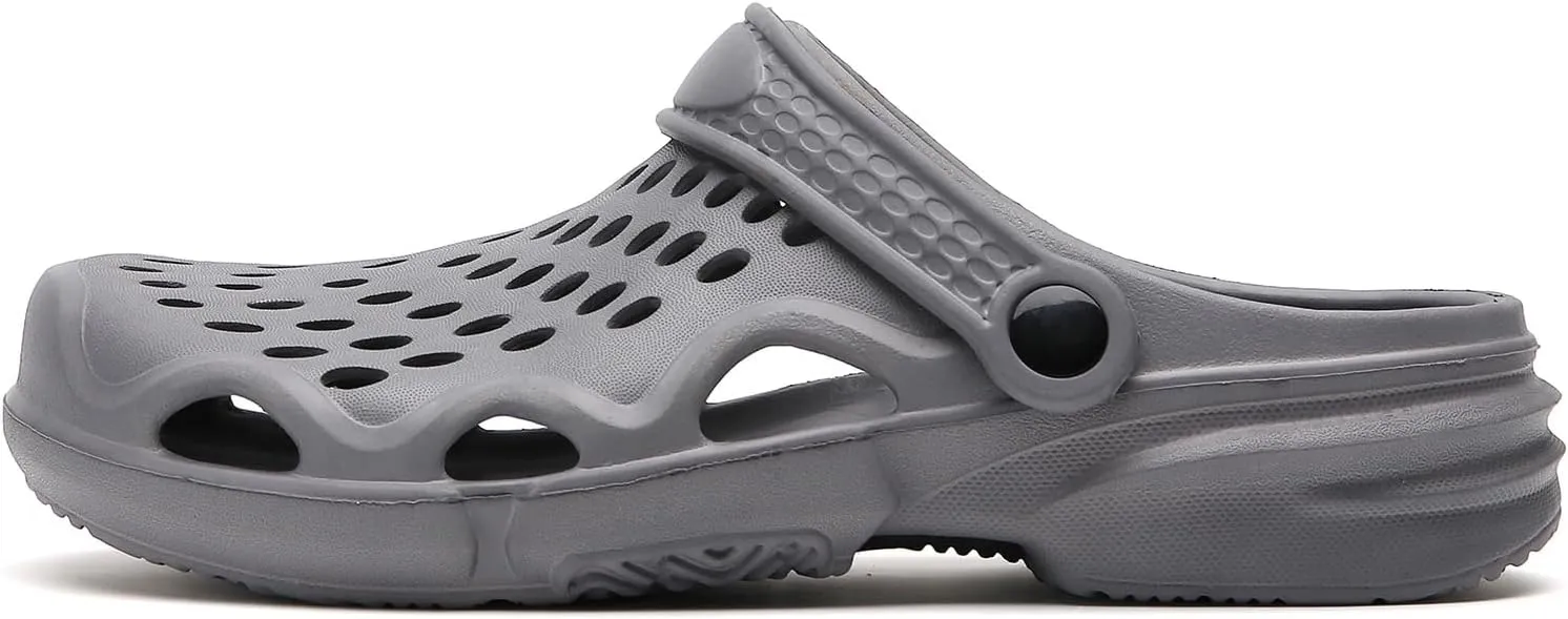 FLIOZY Men's Garden Clogs Shoes Non Slip Shower Slippers Summer Outdoor Beach Sandals
