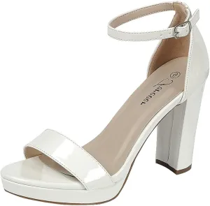 Forever Women Platform High Heel Open Toe Dress Sandal Over the Toe Strap