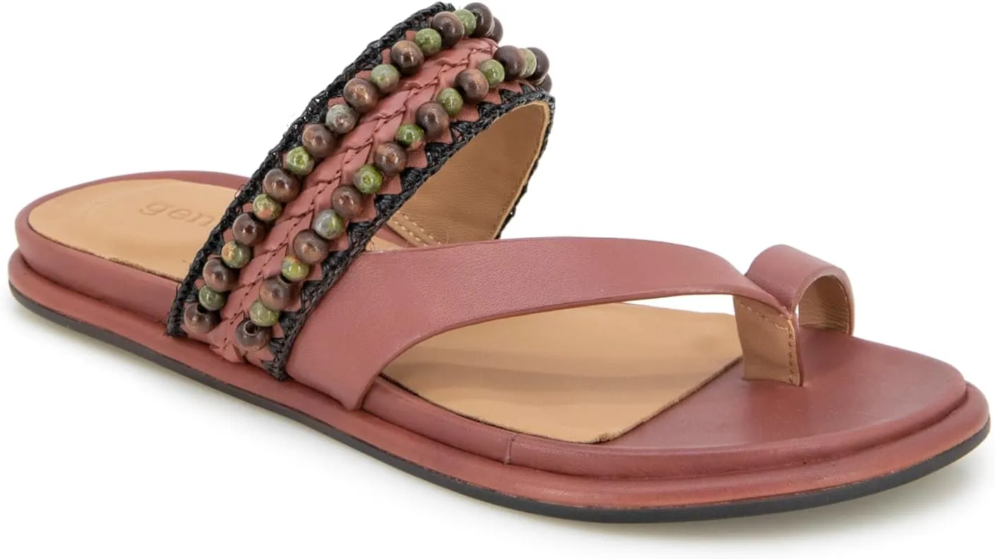 Gentle Souls by Kenneth Cole Women's Lentini Bead Flat Sandal
