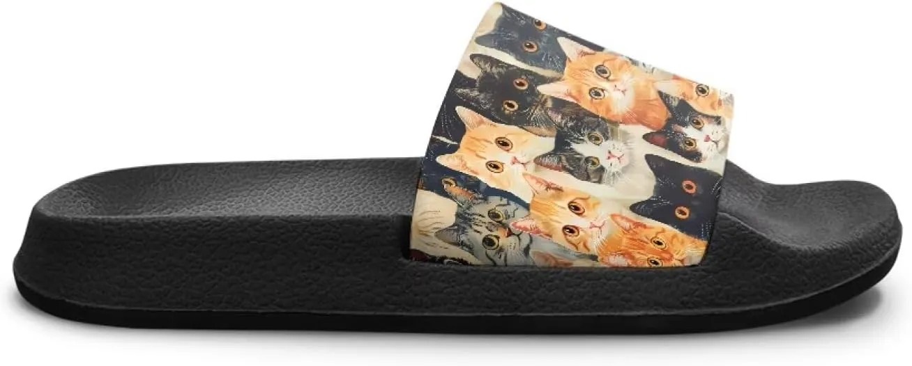 Girls Cloud Slides for Kids Cartoon Sandals Unisex Comfortable Non-slip Shower Shoes Thick Sole for Indoor & Outdoor Gifts