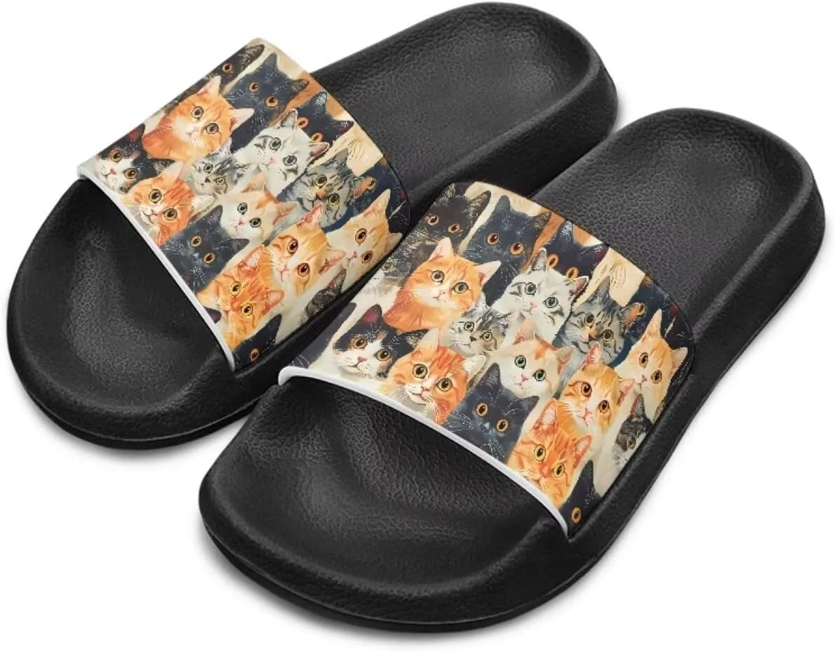 Girls Cloud Slides for Kids Cartoon Sandals Unisex Comfortable Non-slip Shower Shoes Thick Sole for Indoor & Outdoor Gifts