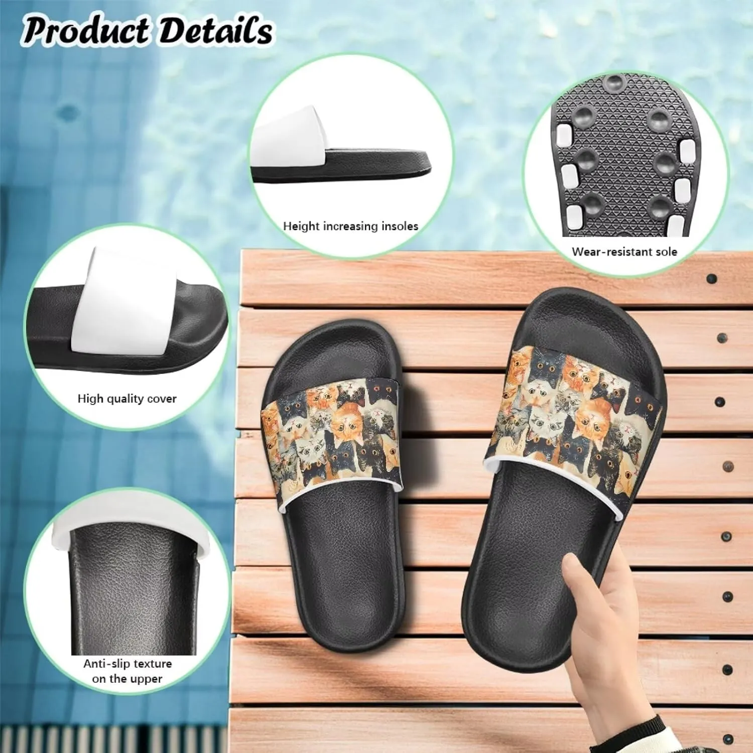 Girls Cloud Slides for Kids Cartoon Sandals Unisex Comfortable Non-slip Shower Shoes Thick Sole for Indoor & Outdoor Gifts