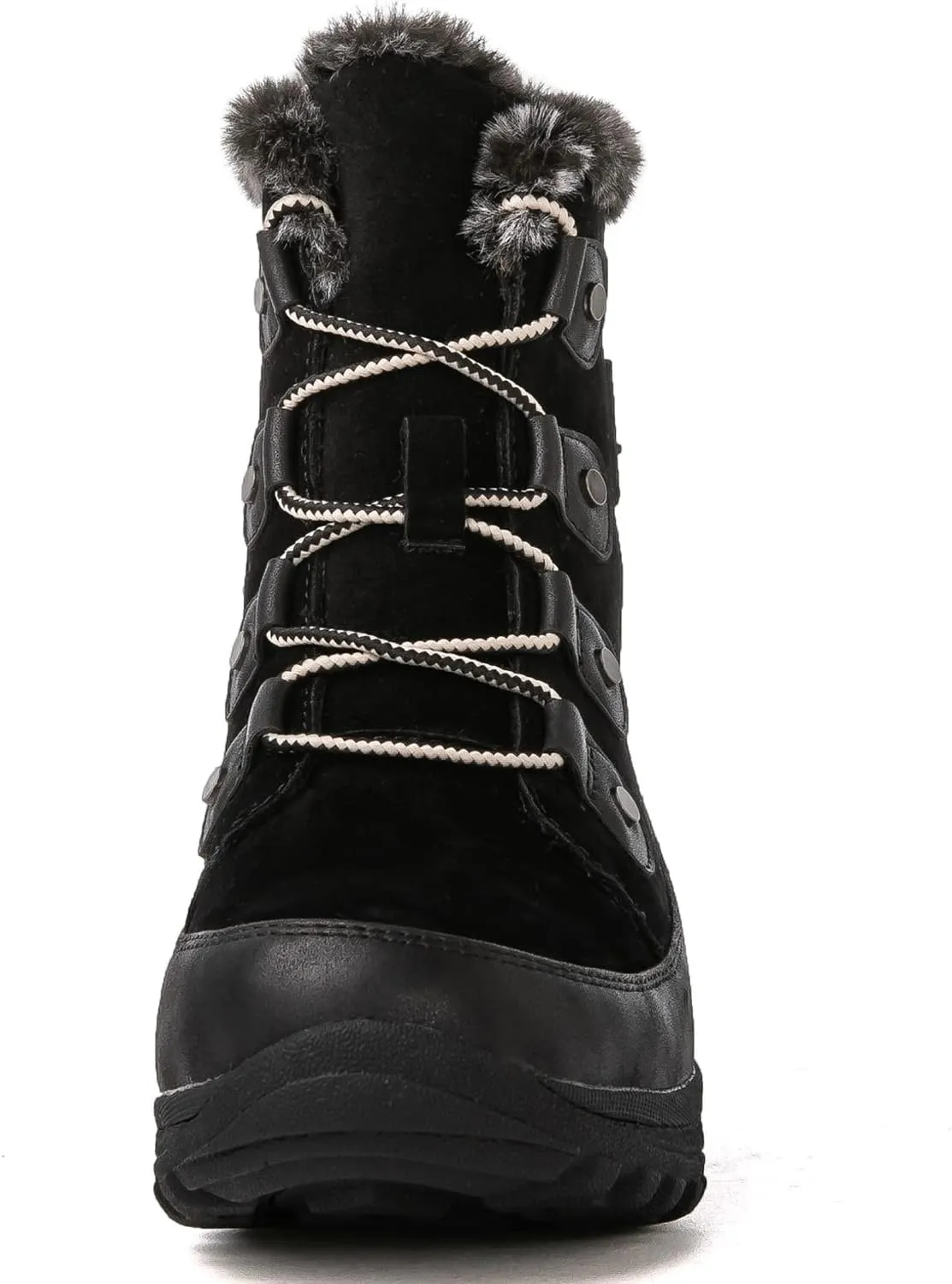 GLOBALWIN Women's Snow Boots Mid Calf Warm Winter Fashion Boots Comfortable Lace-UpWaterproof Boots Insulated Non-Slip Outdoor Shoes for Women