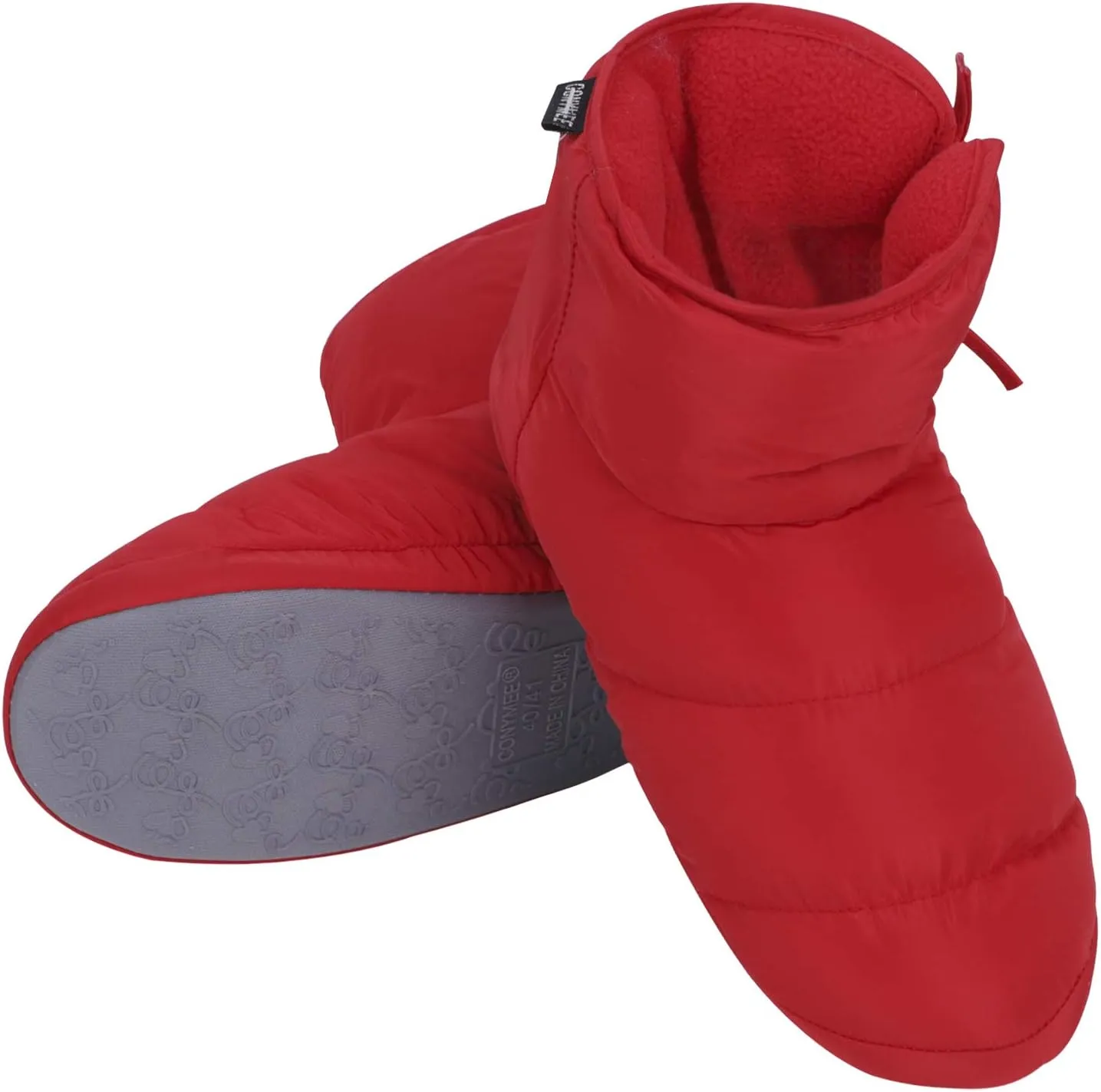 GREUS Unisex Indoor Slippers for Women Men Winter Warm Cozy Quilted Down Ankle Boots Memory Foam Snow Booties Shoes