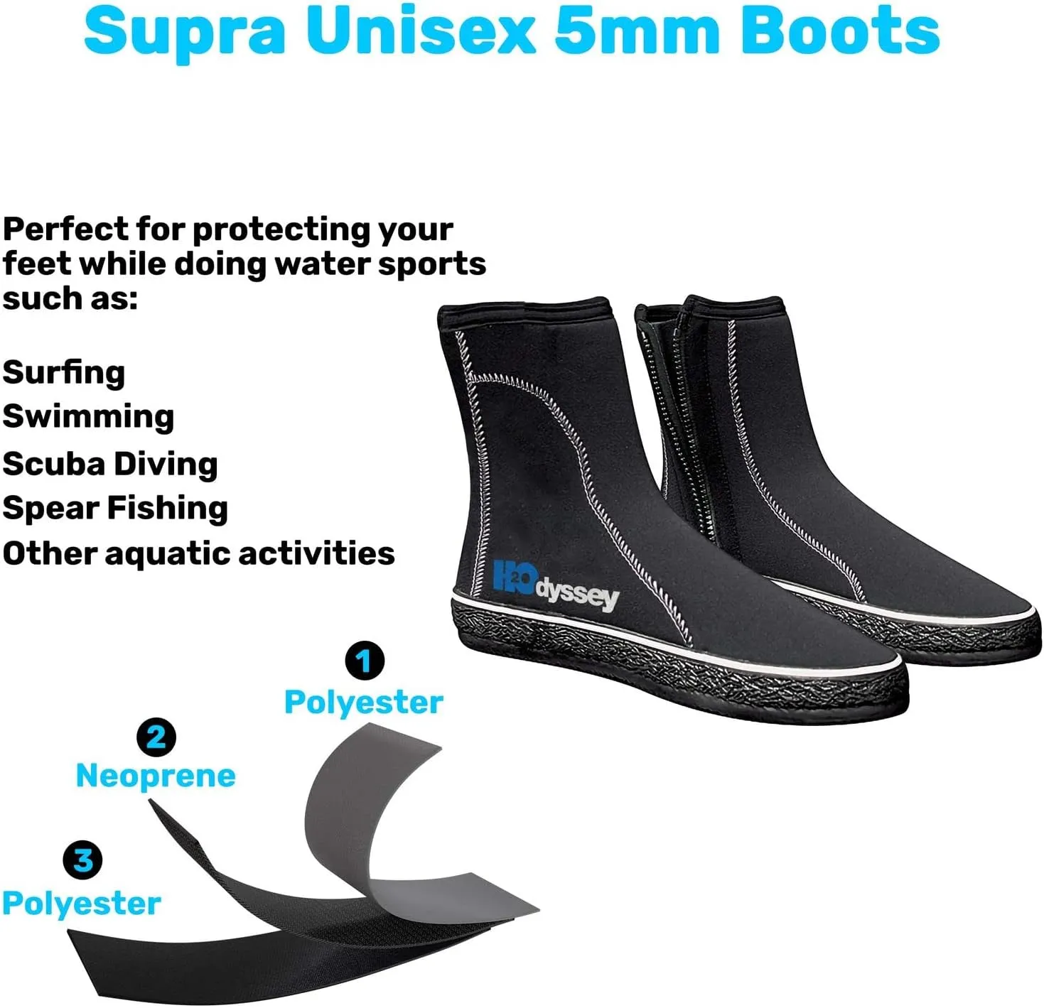 H2ODYSSEY Supra Unisex 5mm Boots