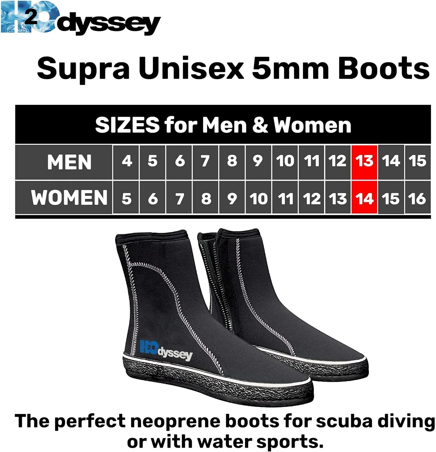 H2ODYSSEY Supra Unisex 5mm Boots