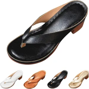 Heels for Women Flip Flops Block Low Heel Thong Sandals Summer Dressy Orthopedic Sandal Arch Support Slip On 2025 Comfortable Slip-On Open Toe Heeled Bridal Party Wedding Shoes Casual Wedge Mules
