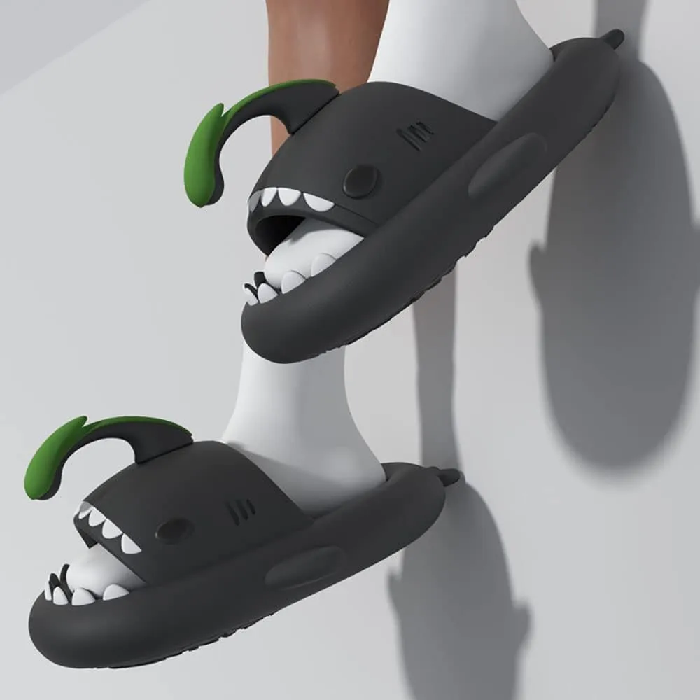 Hrtesus Sharklas, Aldult Sharklas Originales, Sharky Chanclas, Shark Slides for Women and Men