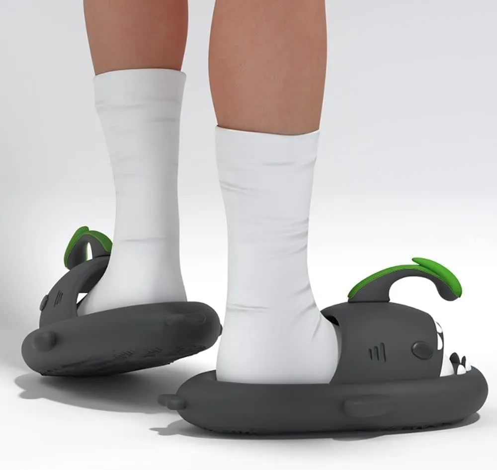 Hrtesus Sharklas, Aldult Sharklas Originales, Sharky Chanclas, Shark Slides for Women and Men