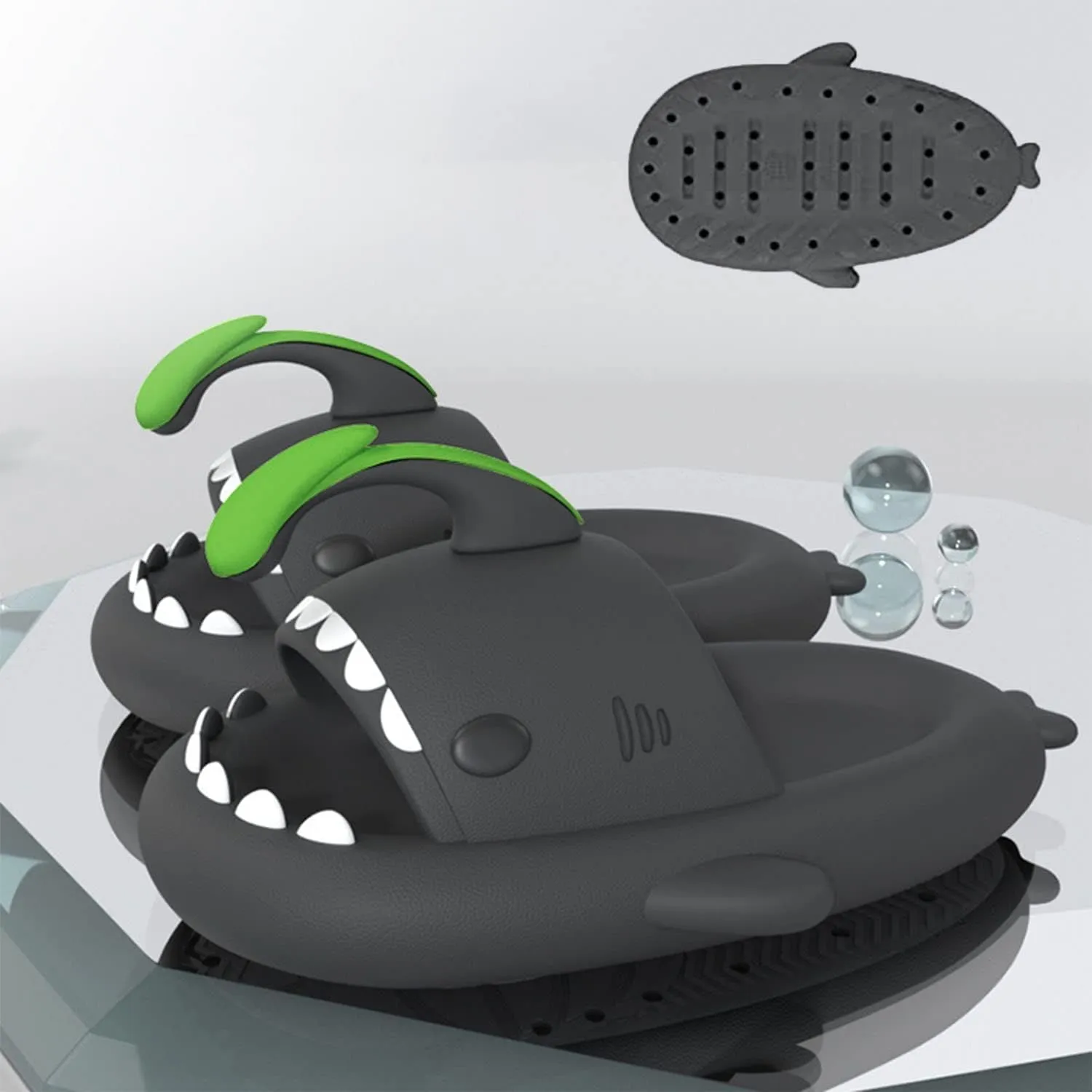Hrtesus Sharklas, Aldult Sharklas Originales, Sharky Chanclas, Shark Slides for Women and Men