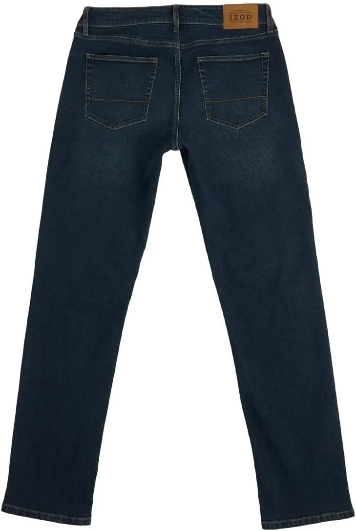 IZOD Men’s Straight Fit Classic 5-Pocket Style Jean