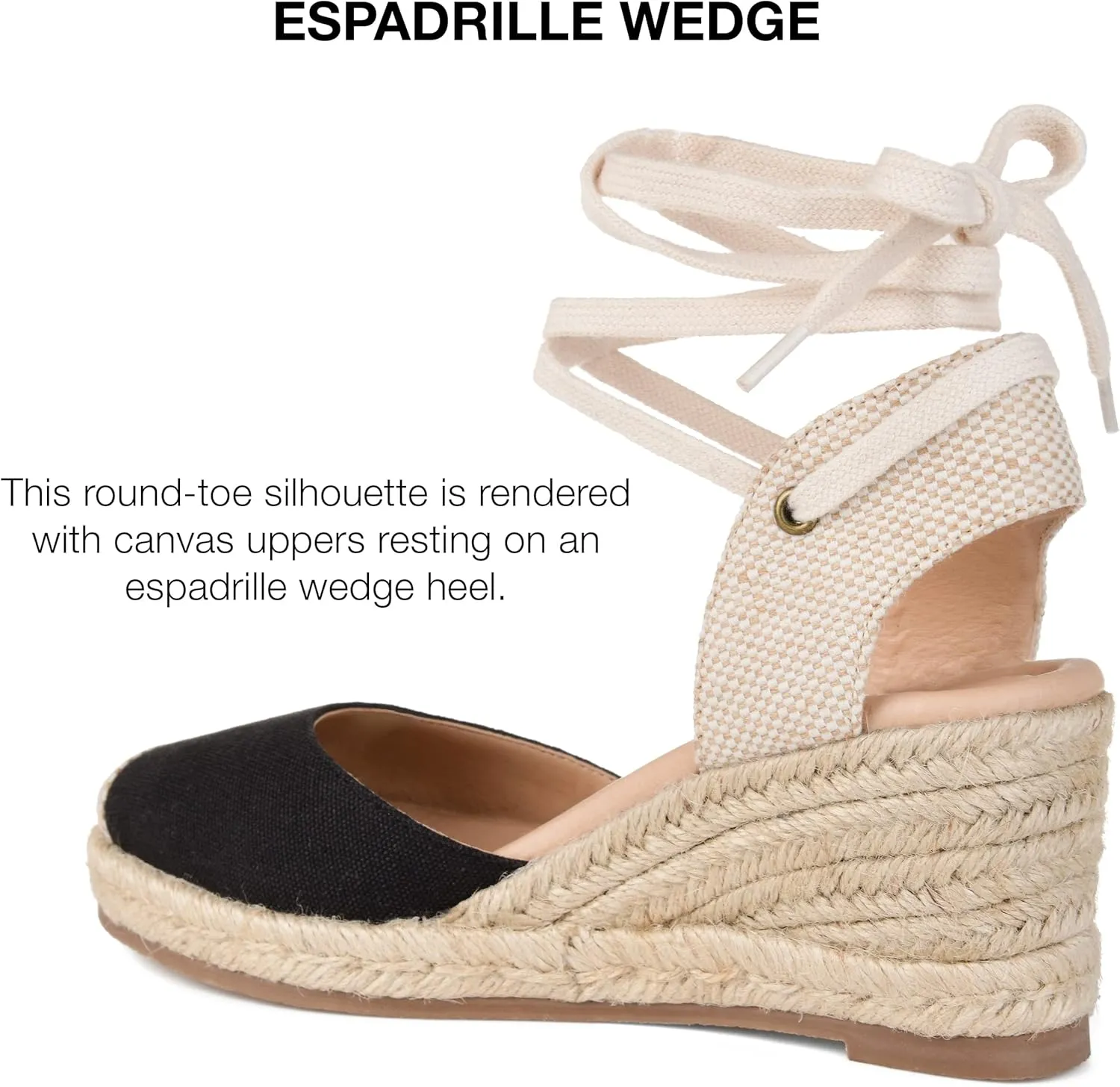 Journee Womens Monte Tru Comfort Foam Wedge Heel Espadrille Sandals