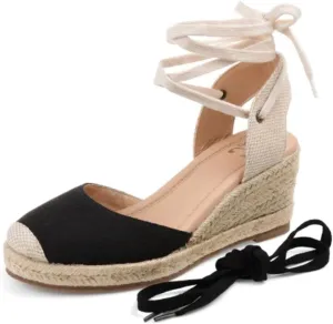 Journee Womens Monte Tru Comfort Foam Wedge Heel Espadrille Sandals