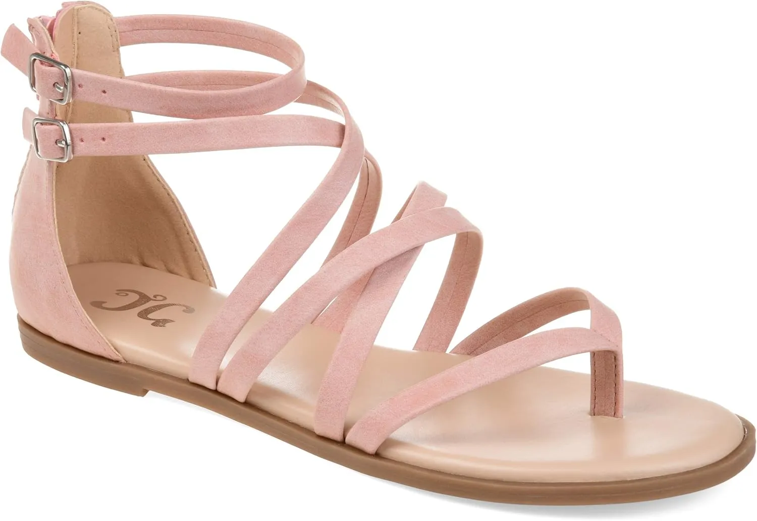 Journee Womens Zailie Tru Comfort Foam Flat Sandals
