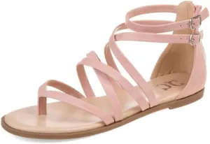 Journee Womens Zailie Tru Comfort Foam Flat Sandals
