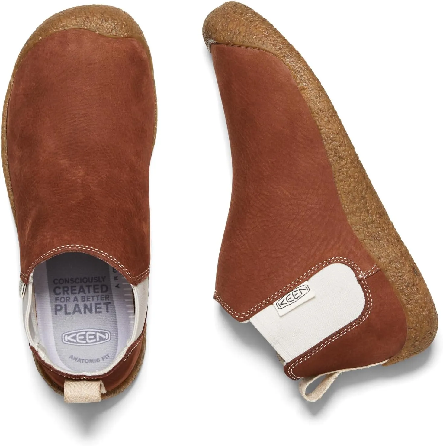 KEEN Women's Mosey Chelsea Leather Pull on Ankle Boot