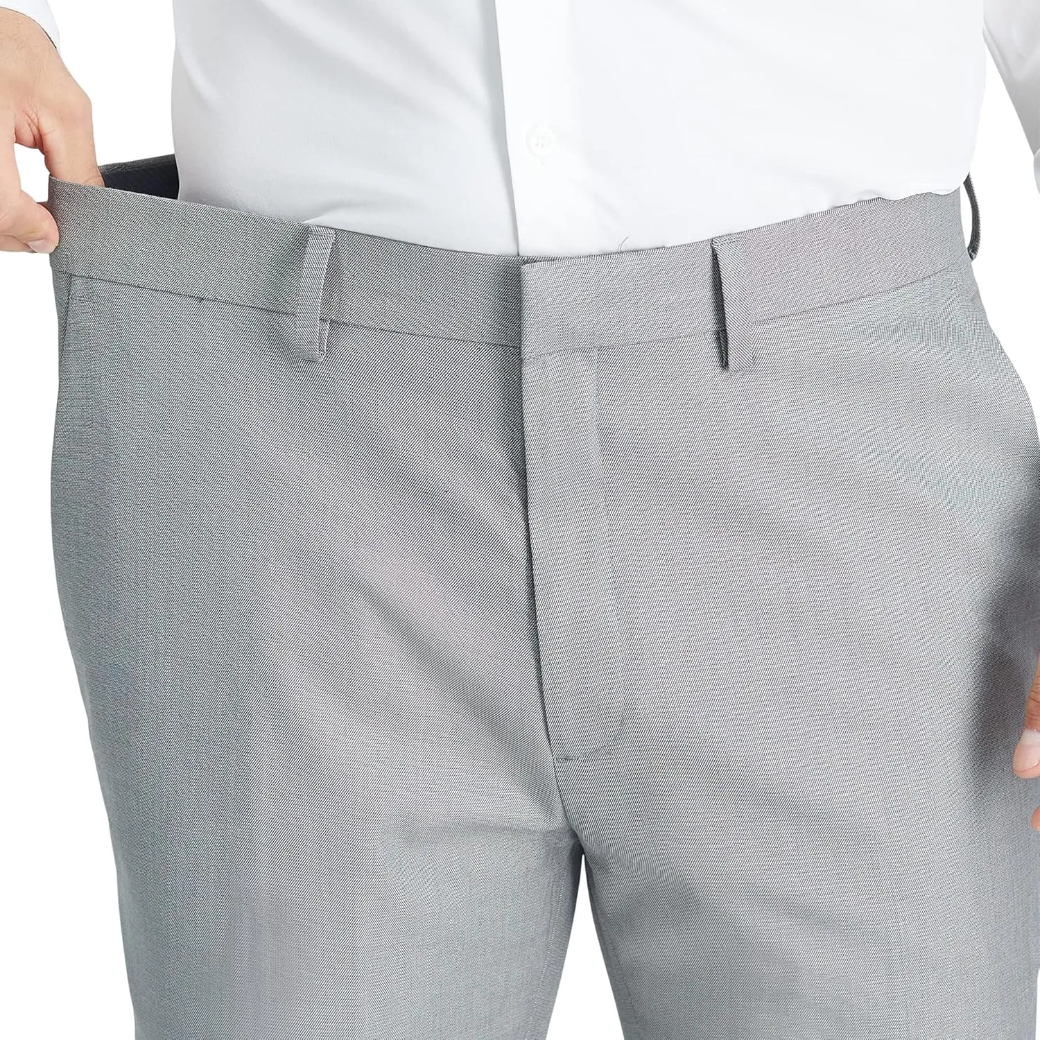 Kenneth Cole REACTION Men's Solid Performance Slim Fit Dress Pant