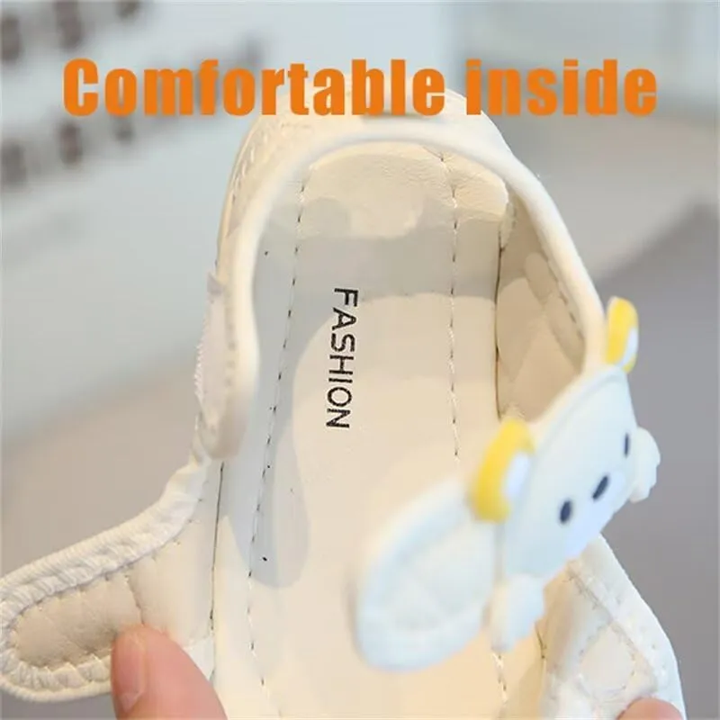 Kids Boy Girl Non Slip Cartoon Bear Summer Sandals for Outdoor Indoor Walking Running School Sport