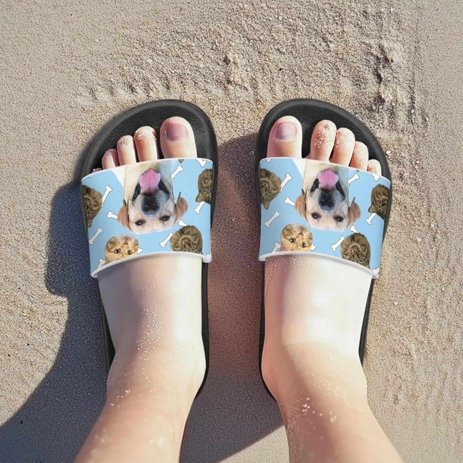 Kids Cloud Slides Girls & Boys Flip Flops Slip On Beach Sandals Youth Pool Shower Shoes EVA Summer Slippers