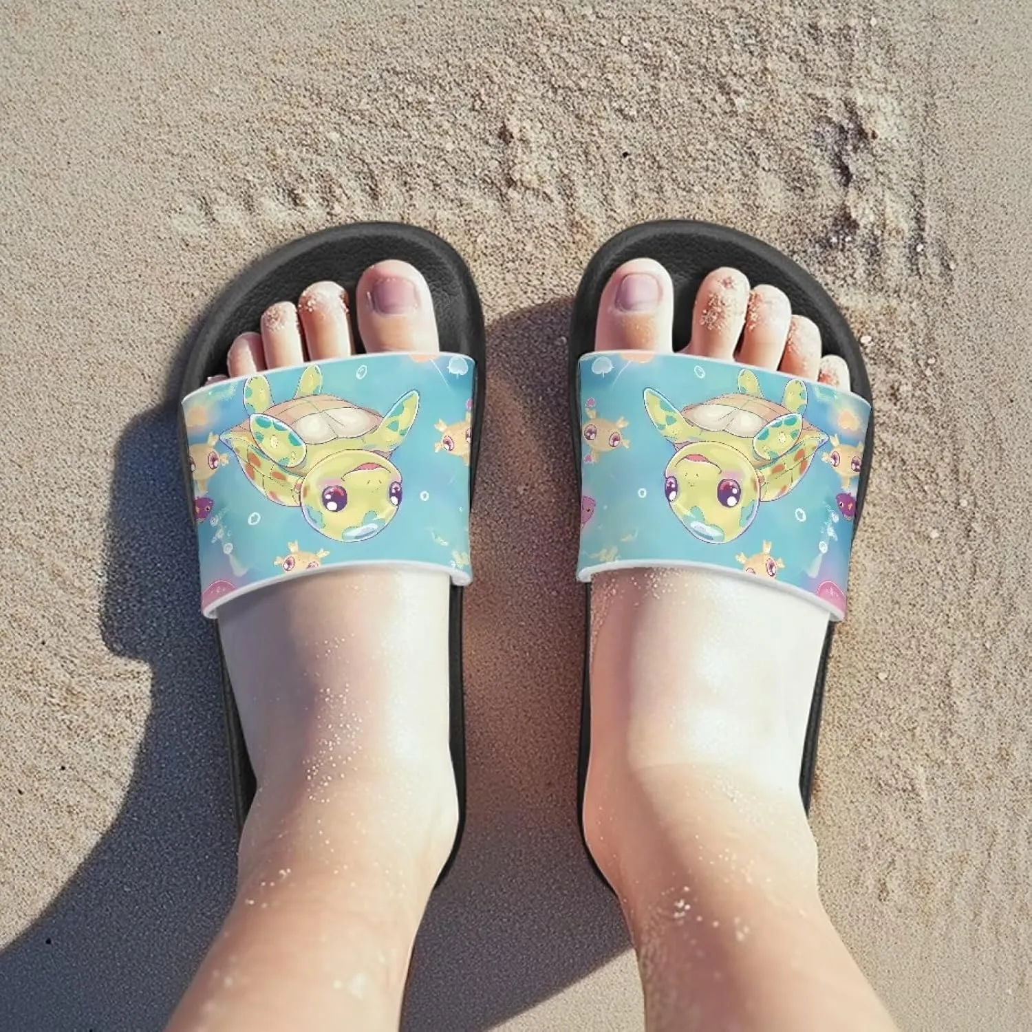 Kids Cloud Slides Girls & Boys Flip Flops Slip On Beach Sandals Youth Pool Shower Shoes EVA Summer Slippers
