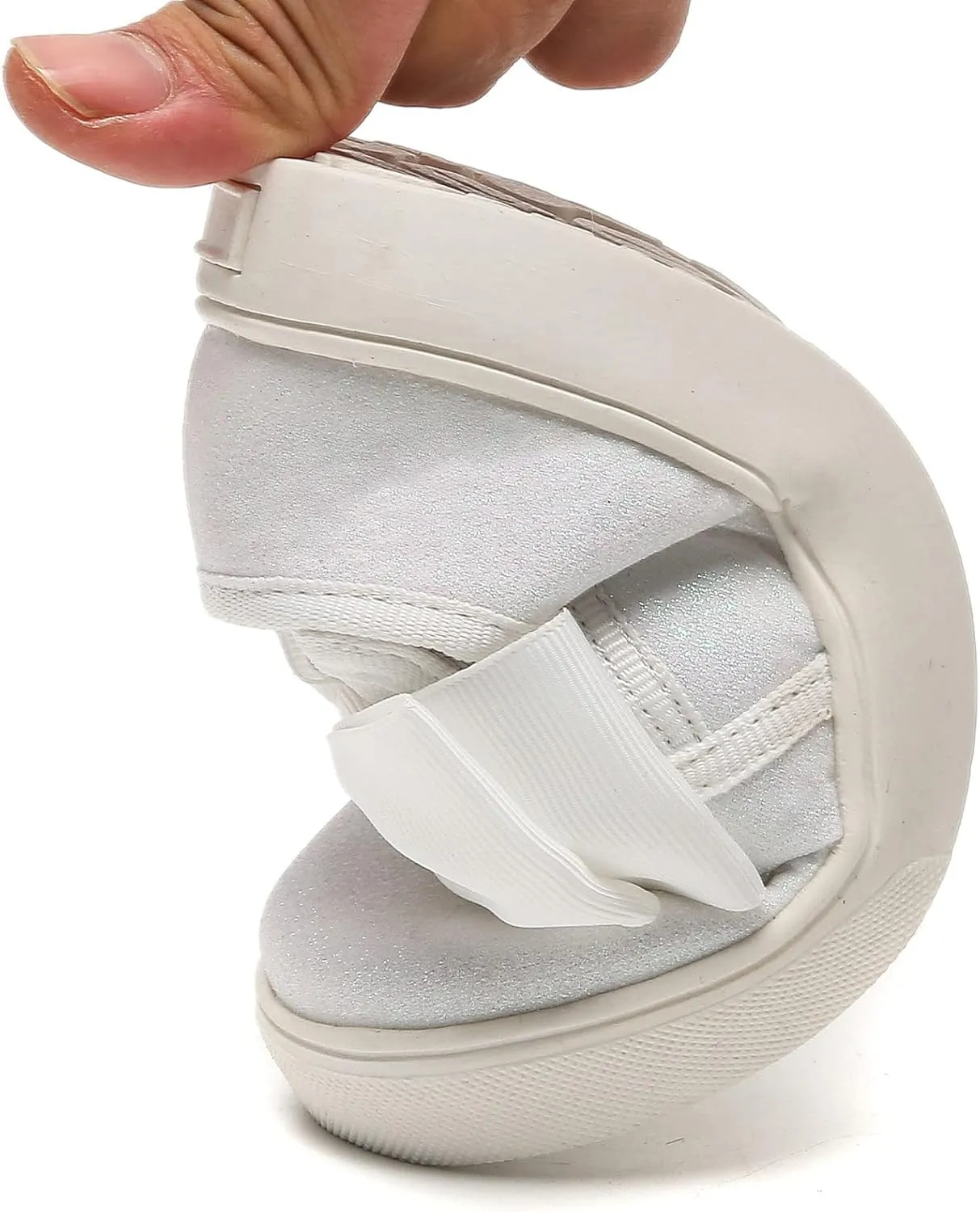 kkdom Girls Slip On Glitter Sneakers Cute Bow Lazy Tennis Shoes Loafers for Little Girls(Toddler/Little Kid/Big Kid)