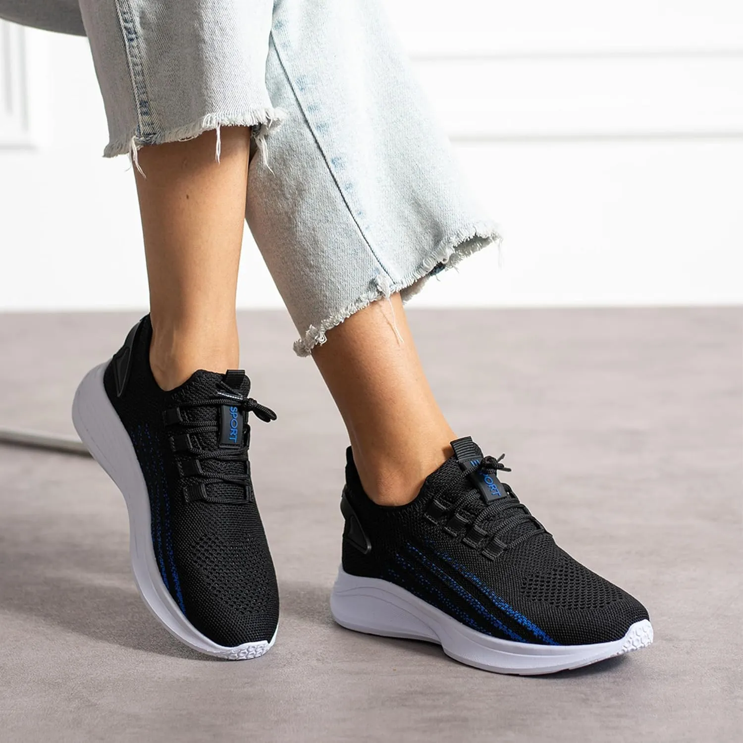 Knit Sneakers for Women and Men - Lightweight Slip-On Walking Shoes - Comfortable Women's Sneakers, Men's Sneakers, Casual Shoes