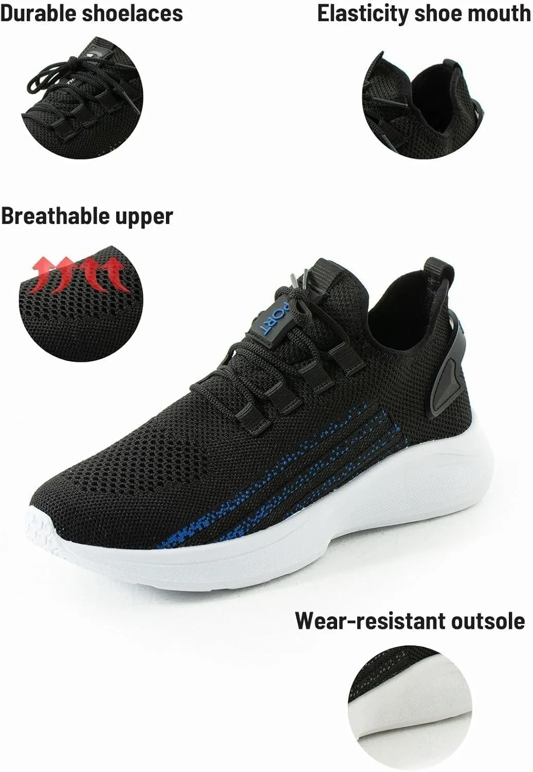 Knit Sneakers for Women and Men - Lightweight Slip-On Walking Shoes - Comfortable Women's Sneakers, Men's Sneakers, Casual Shoes