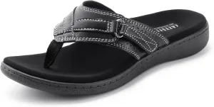 LazyStep Women's Orthotic Slide Sandals, Casual Summer Sandals with Arch Support