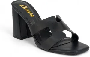 Liliana Women Chunky heel Slip On Heeled Sandals