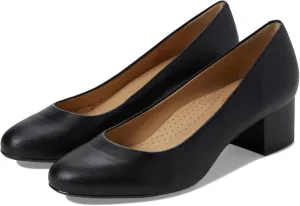 Marc Joseph New York Broad Street Pump Sandals – Leather Construction – Almond Toe – Block Heel Black Nappa Leather 7 M