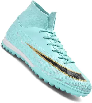MEBAMY Soccer Cleats for Mens Rubber Sole Football Boots Comfortable Outdoor Soccer Shoes for Women Non-Slip Speed Leather Football Boots