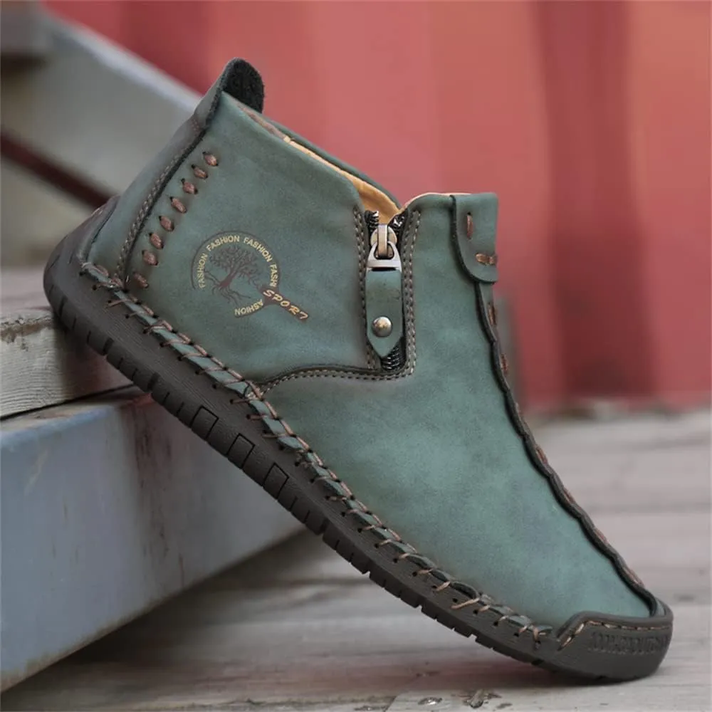 Medieval Boots black blue army green olive green Leather Renaissance barefoot boots professional shoes cover the whole foot Zipper adult soft sole Boots for Women born shoes