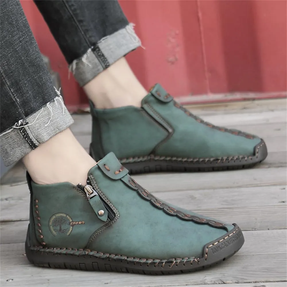 Medieval Boots black blue army green olive green Leather Renaissance barefoot boots professional shoes cover the whole foot Zipper adult soft sole Boots for Women born shoes